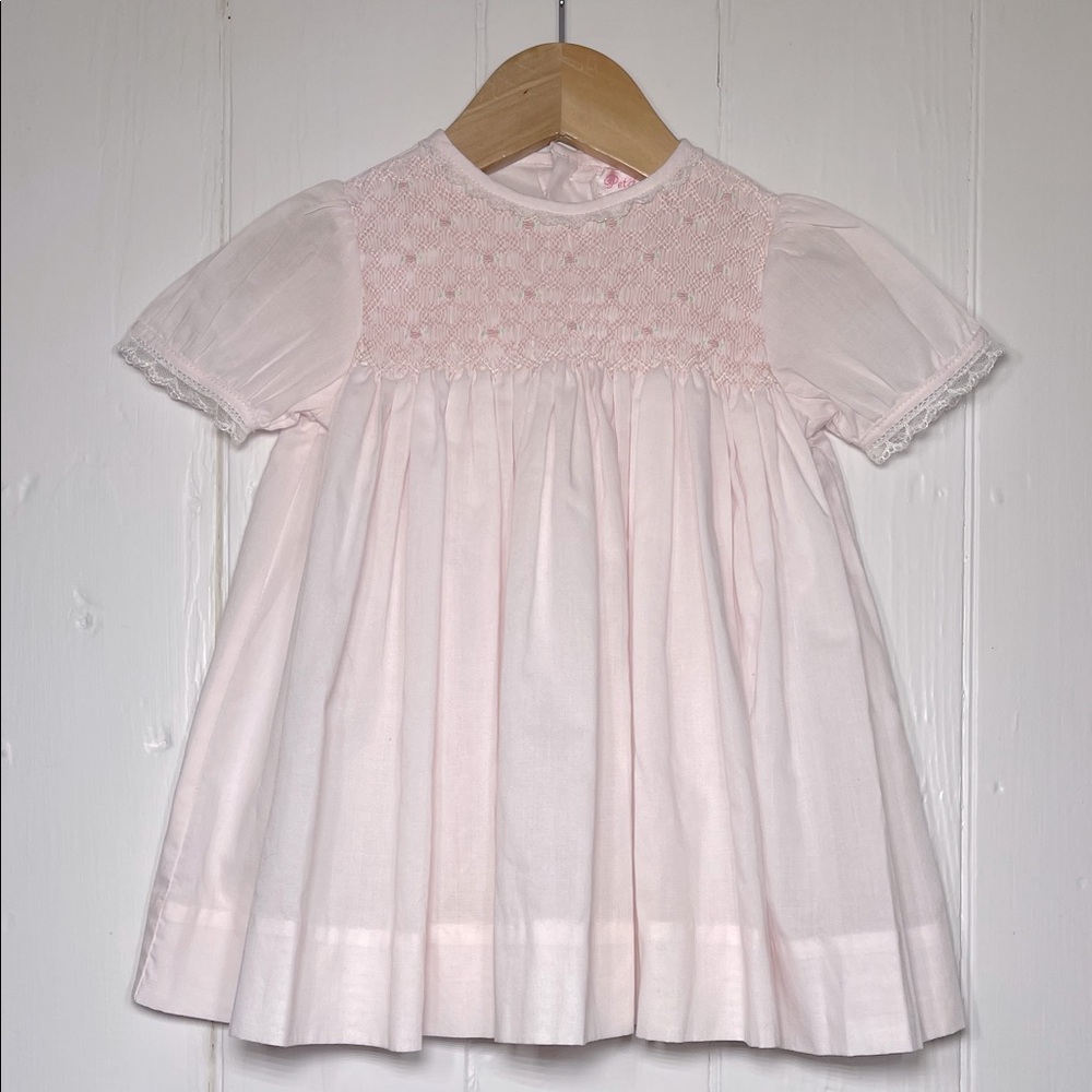 PETIT AMI NWOT Hand Embroidered Smocked Lace Heirloom Dress